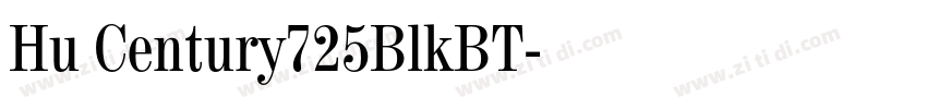 Hu Century725BlkBT字体转换